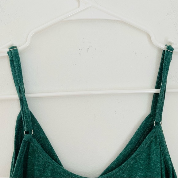 Green Tie Front Button Down Tank Top - Picture 13 of 13